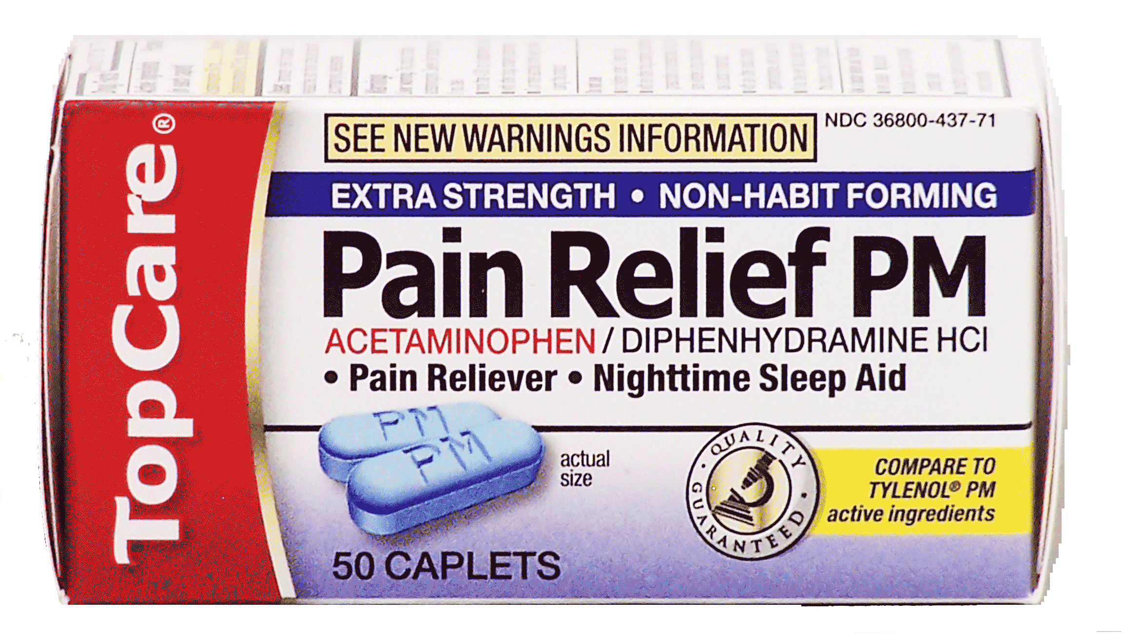 Top Care  pain reliever/sleep aid, acetaminophen/diphenhydramine hci Full-Size Picture